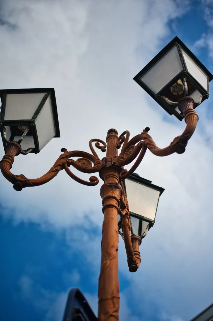 lampadaire rue robert martinique street photo
